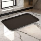 Csúszásmentes tálca, gumirozott, 60×40 cm, fekete