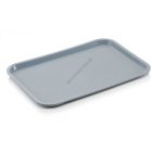 Csúszásmentes műanyag tálca, 35×27×2 cm, szürke