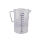 Mérőkancsó, 5 liter, kék skála, polipropilén