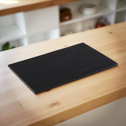 Bár gumi munkalap 45×30×1 cm, fekete