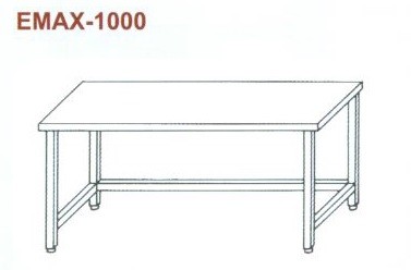 Munkaasztal lábösszekötővel Emax-1000 KR 1000×700×850