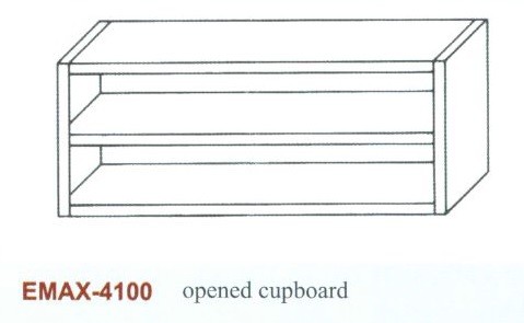Faliszekrény ajtó nélkül Emax-4100 KR 1100×360×650