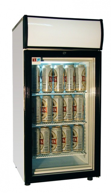 Üvegajtós hűtővitrin 80 literes LG-80