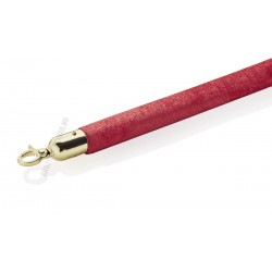 Kordonkötél, piros, arany színű akasztóval, 150x2,8 cm