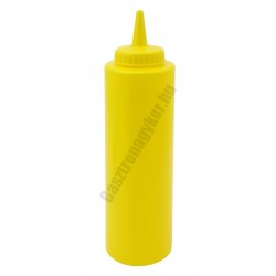 Szósznyomó palack 3,5 dl sárga műanyag