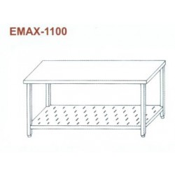 Munkaasztal perforált alsó polccal Emax-1100 KR 1300×700×850