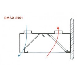 Elszívóernyő Fali, frisslevegő befúvással Emax-5001 KR 1600×1200×400