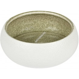 Saveurs tál, fehér-oliva, 11,5 cm, porcelán
