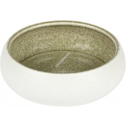 Saveurs tál, fehér-oliva, 14,5 cm, porcelán